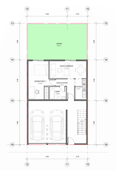 Lote 8m x 16m